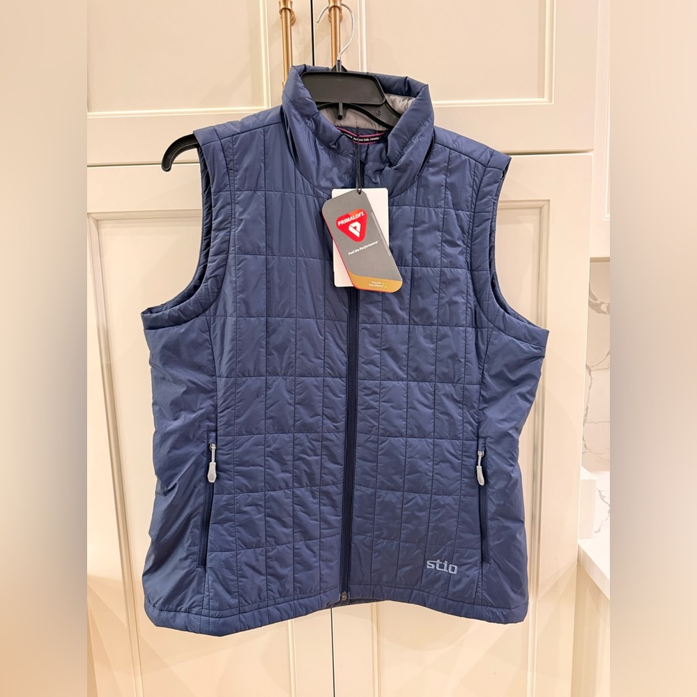 Stio Azura InsulatedVest  Navy Quilted NWT Mountain Shadow Size Large